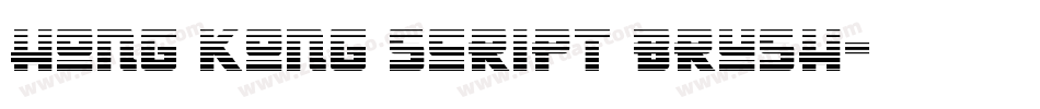 Hong Kong Script Brush字体转换
